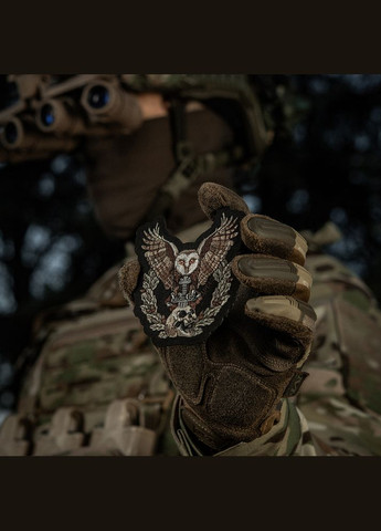 Нашивка Сова (вишивка) Black M-TAC (315047522)