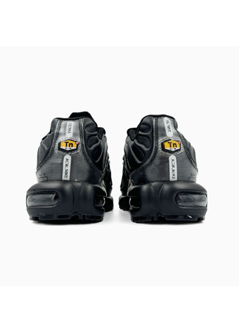 КРОСІВКИ ЖІНОЧІ NIKE AIR MAX TN PLUS BLACK LEATHER NIK-0480 НАЙК АІР МАКС ТН ПЛЮС No Brand чорні демісезони (367167792)