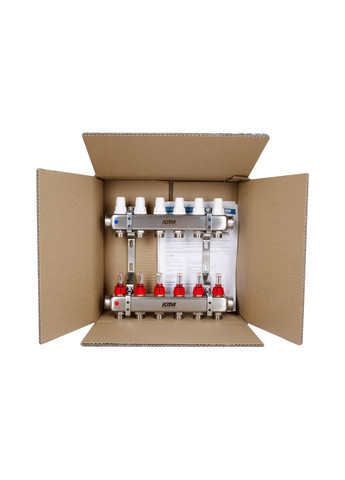 Коллектор с расходомерами (нерж.) 1"х9 № К073 Icma 87K073179PS32QU (341326395)