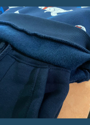 Темно-синій зимній теплий костюм синій для хлопчика україна Овен