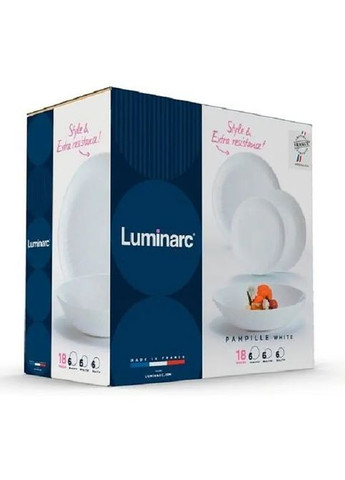 Сервиз Pampille White 18 предметов (Q6153) Luminarc (372465976)