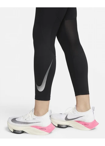 Черные демисезонные леггинсы fast black dx0948-010 Nike