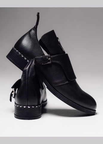 Aquamarin Туфли кожаные casual черные черный з натуральная кожа, — демисезон (316578885)