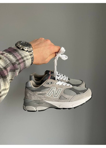 Кросівки жіночі і чоловічі New Balance 990 Grey Green | Нью Беланс 990 сірі No Brand сірі демісезони (361433180)