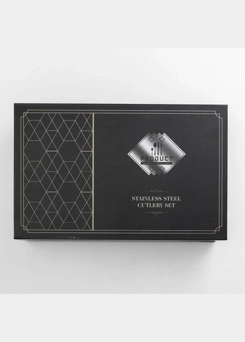 Набір столових приборів 24 предмети набір ложок виделок і ножів на 6 персон Бронзовий HP-20-44 Yiwu (324305001)