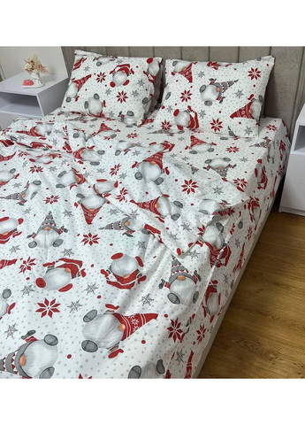 Постільна білизна бавовняна Гноми Євро 200 x 220 Бязь Біла 50 х 70 No Brand (363023725)