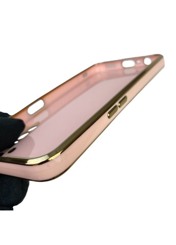 Чехол для 6 с защитой камеры с золотой окантовкой на реалми 6 пудровый gs1 Realme (366233827)