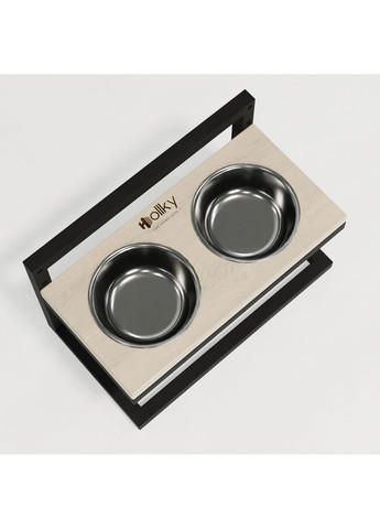 Миски на регульованій підставці для маленьких собак Flex S (2 × 0.450 л) FS-422523-BLWH Hollky (365652786)