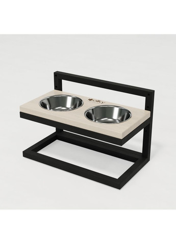 Миски на регульованій підставці для маленьких собак Flex S (2 × 0.450 л) FS-422523-BLWH Hollky (365652786)