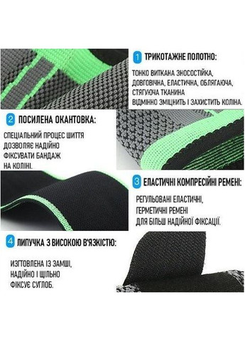 Бандаж на колінний суглоб . XXL/44-46см. Еластичний. Лямки-Фіксатори. Чорно-Помаранчевий. Bd AB023 (307288224)