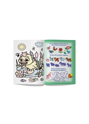 Книга "Великі водяні розмальовки. Малята тварин" Home (323201993)