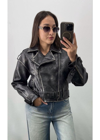 Черная куртка косуха экокожа Україна