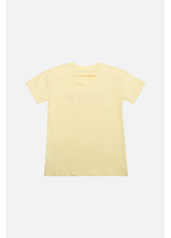 Желтая летняя футболка ALG