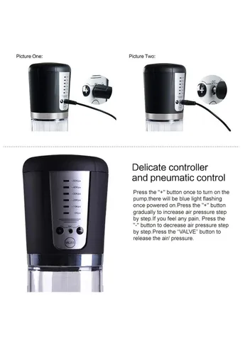 Вакуумная помпа для члена Автоматическая USB Passion Pump насос для увеличения пениса на Аккумуляторе Valve (402252870)