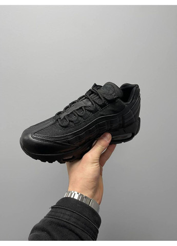 Чорні Осінні кросівки чоловічі nike air max 95 full black найк аір макс 95 No Brand