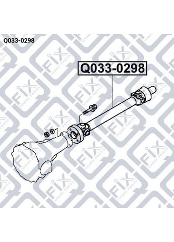 Вал карданный передний, Mitsubishi L200, Pajero Sport, аналог OEM MR580626 Q-FIX (360504111)