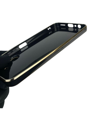 Чохол для C33 з кільцем-підставкою із золотою окантовкою на реалмі с33 чорний gs1 Realme (366228763)