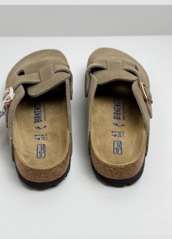 Замшеві шльопанці клоги Біркеншток Boston Birken Sb (347624225)