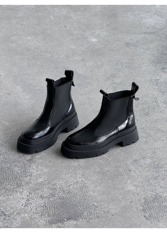 Зимние зимние челси из лакированной кожи Helen