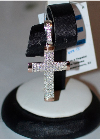 Серебряный крестик с золотыми пластинами Silver Style (367268295)