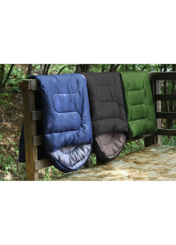 Спальний мішок з капюшоном,туристична ковдра 2 в 1 BH 41999 Чорний Bass Polska (368698017)