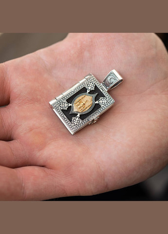 Серебряный кулон Коран с эбеновым деревом 941 Oniks (362700192)