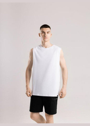 Стильная мужская однотонная майка белая Freedom (346474985)