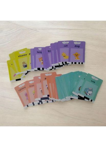 Карманный алфавит Монтессори "Котик", 112 карточек, розовая (англ.) (227712) MIC (361080351)