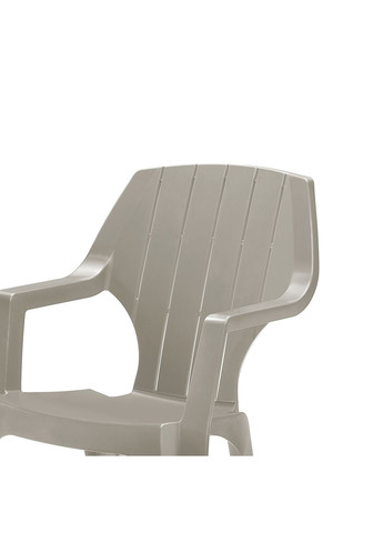Стілець садовий пластиковий Alta, сіро-бежевий Bica (329407787)