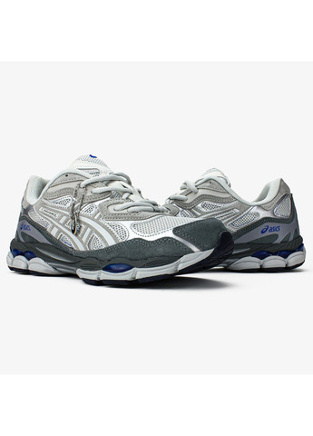 Серые демисезонные кроссовки мужские и женские asics gel nyc gravel | асикс гель-нюк серые No Brand