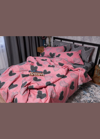 Комплект постільної білизни Бязь Gold Люкс King Size 220x240 наволочки 4х70х70 (MS-820002757) Moon&Star Love (286761770)