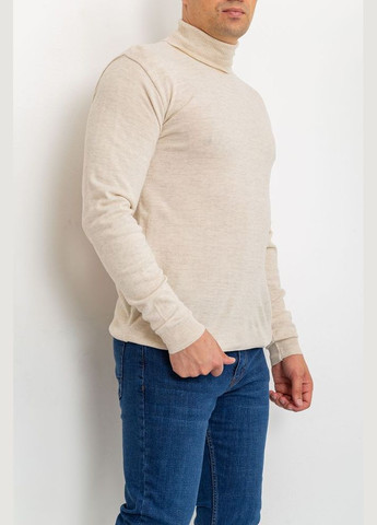 Світло-бежевий зимовий светр чоловічий, колір чорний, Ager