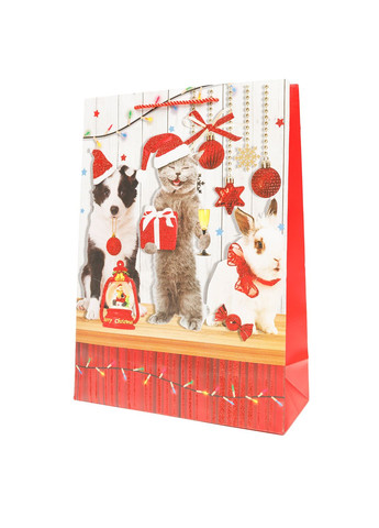 Подарочный пакет Merry Christmas, 41 см. цвет разноцветный ЦБ-00263118 BonaDi (311505015)