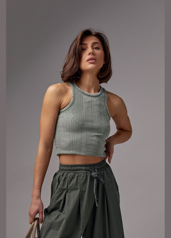 Жіночий топ-майка з еластичного трикотажу Liton (296908985)