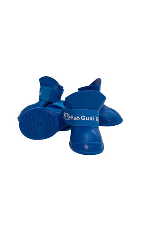 Резиновые сапоги для котов и кошек водонепроницаемые Pet Style "Rain" Синие 2 No Brand - (323234065)