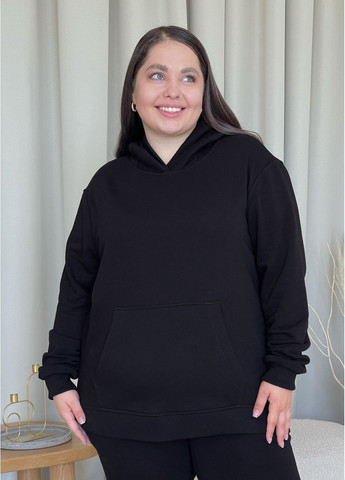 Оверсайз жіноче осіннє худі з турецької троьхнитки-діагоналі Merlini Карло (303988911)