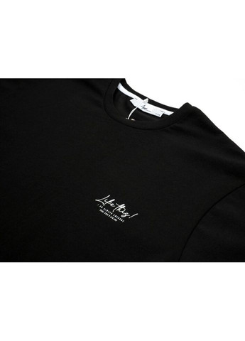 Черная демисезонная футболка детская базовая (7145.03-128b-black) A-yugi