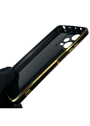 Чохол для Redmi Note 12 Pro 5G з кільцем MagSafe із золотою окантовкою на сяомі редмі нот 12 про чорний gs1 Xiaomi (366235404)