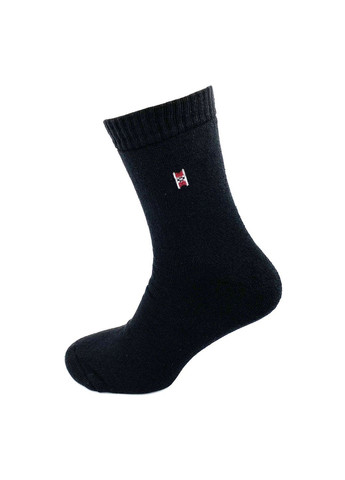 Чёрные носки мужские, махровые, высокие. классические. набор из 3 пар. цвет: черный Крокус однотонные (365858369)