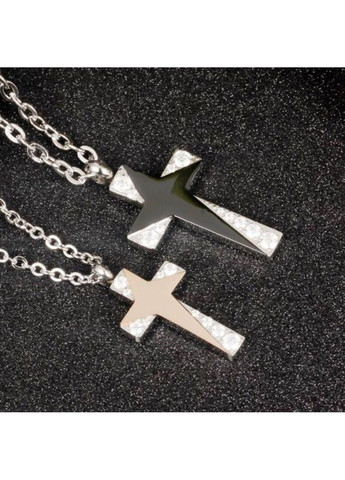 Парні кулони хрестики з нержавіючої медичної сталі PP-033 No Brand (299340078)