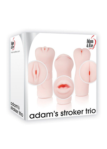 Набор мастурбаторов A&E STROKER TRIO FLESH Adam & Eve (290850449)