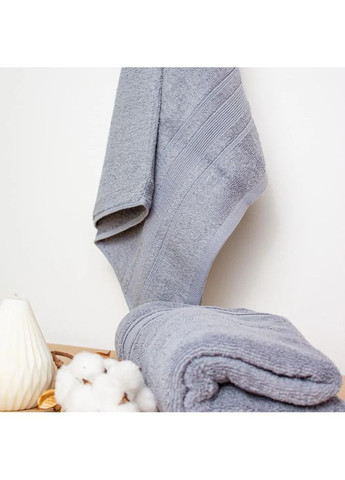 Полотенце банное Fancy Р-04181_29764 70x140 см серое ТЕП комбинированный