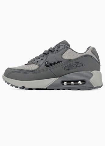 Темно-сірі Осінні кросівки чоловічі nike air max 90 dark grey | найк аір макс 90 темно-сірі No Brand