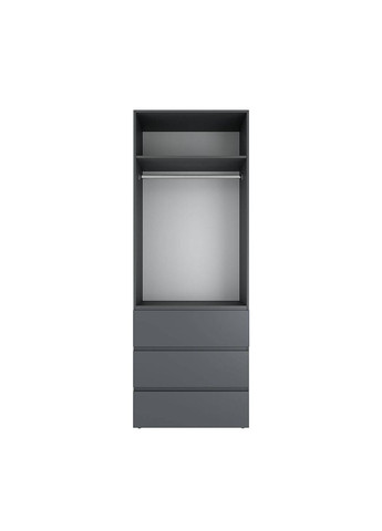 Шкаф распашной комбинированный №1 Light 1600x500x2200 Графит (LTK017000000) Art In Head (342323466)