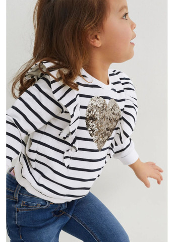 Белый джемпер демисезон,белый в полоску, C&A