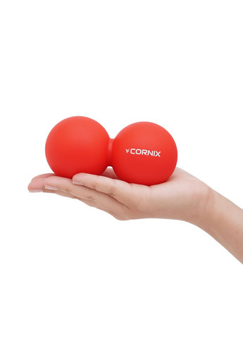 Массажный мяч Lacrosse DuoBall 6.3 x 12.6 см XR-0112 Red Cornix (315826071)