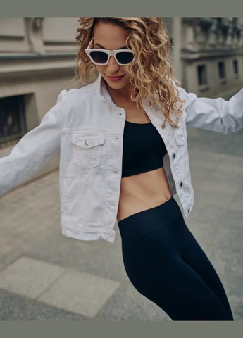 Черные демисезонные бесшовные женские леггинсы Gabriella