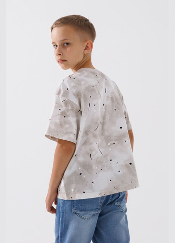 Бежевая летняя футболка с принтом для мальчика 1300 134 см бежевый (2000990528056s) shop (2000990528056) Yekipeer