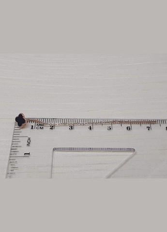 Золоті сережки-протягання Конюшина з емаллю. 400292Е Tango (302661984)