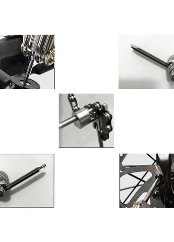 Мультитул 0719007 10в1 Red кишеньковий набір інструментів для велосипеда 4 шт. West Biking (352011842)